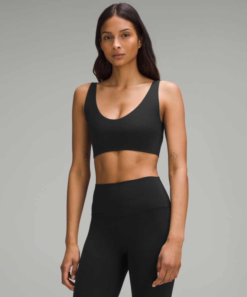 Lululemon Bend This Scoop and Square Bra *Light Support, A-C Cups Black Online Outlet Sale