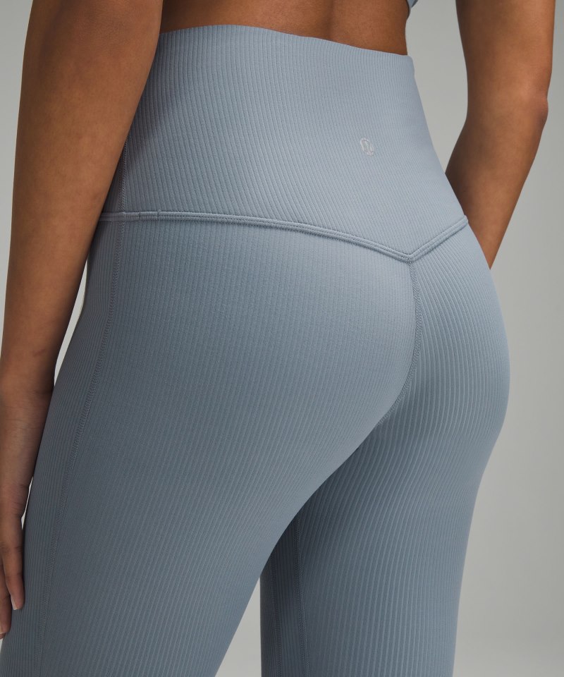 Lululemon lululemon Align™ High-Rise Ribbed Mini-Flared Pant *Extra Short Belgian Blue Online Outlet Sale