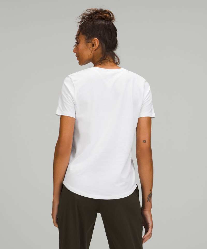 Lululemon Love V-Neck T-Shirt White Online Outlet Sale