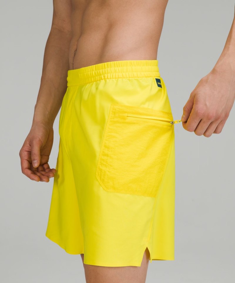Lululemon Water-Repellent Hiking Short 8" Sonic Yellow Online Outlet Sale
