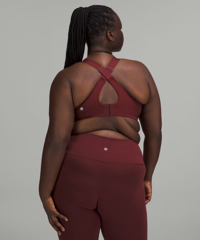 Lululemon All Powered Up Bra *Medium Support, A–G Cups Red Merlot Online Outlet Sale