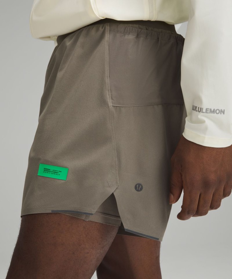 Lululemon Fast and Free Trail Running Lined Short 6" Rover Online Outlet Sale