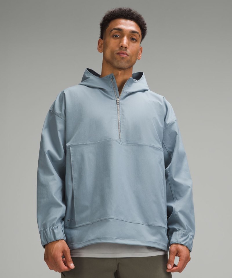 Lululemon Smooth Twill Half-Zip Anorak Belgian Blue Online Outlet Sale