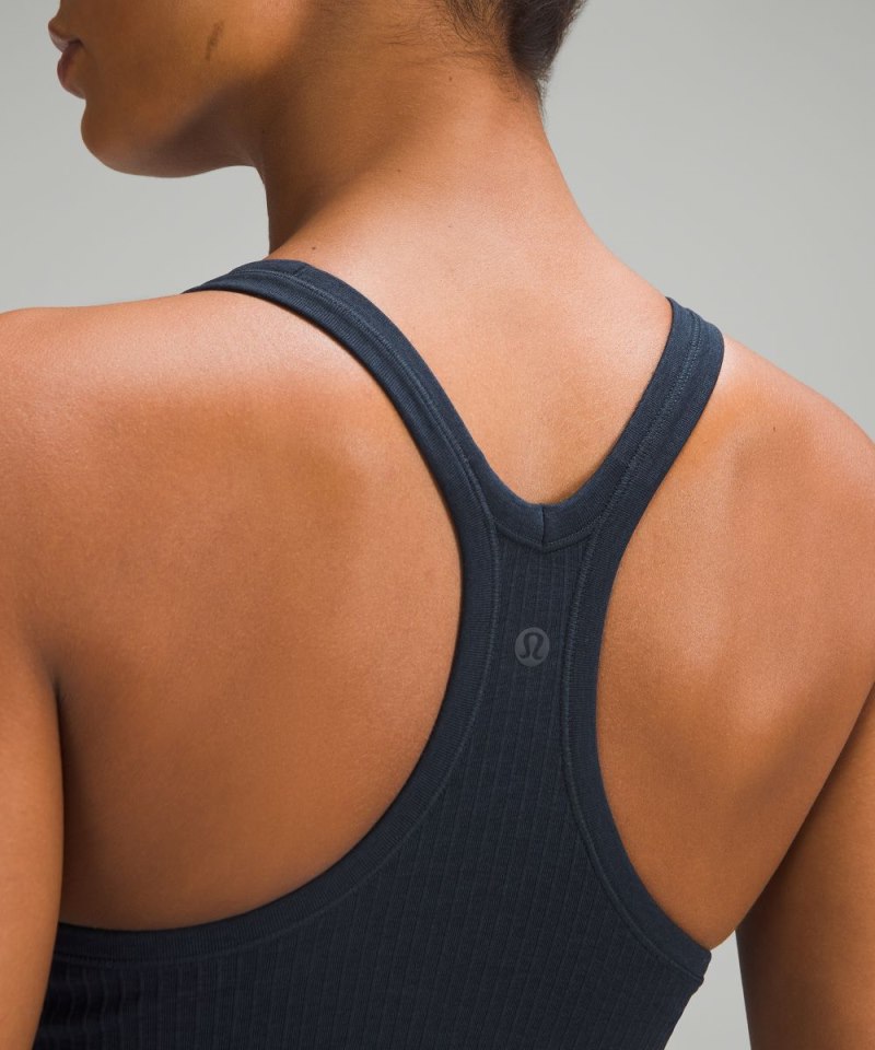 Lululemon Ebb to Street Tank Top *Light Support, B / C Cup True Navy Online Outlet Sale