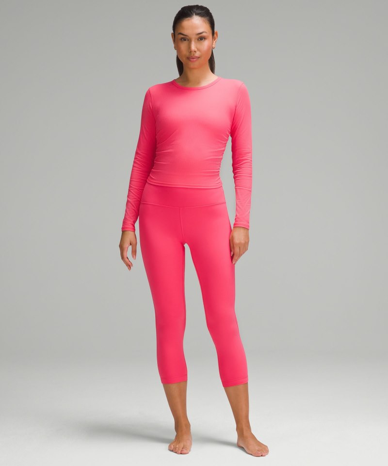 Lululemon All It Takes Ribbed Nulu Long-Sleeve Shirt Glaze Pink Online Outlet Sale