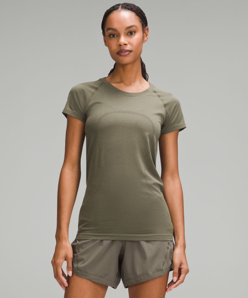 Lululemon Swiftly Tech Short-Sleeve Shirt 2.0 Army Green / Army Green Online Outlet Sale