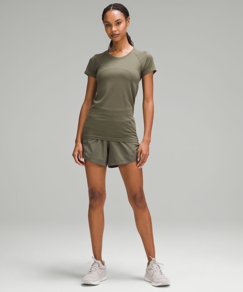 Lululemon Swiftly Tech Short-Sleeve Shirt 2.0 Army Green / Army Green Online Outlet Sale
