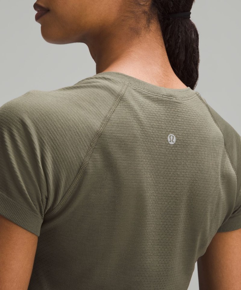 Lululemon Swiftly Tech Short-Sleeve Shirt 2.0 Army Green / Army Green Online Outlet Sale