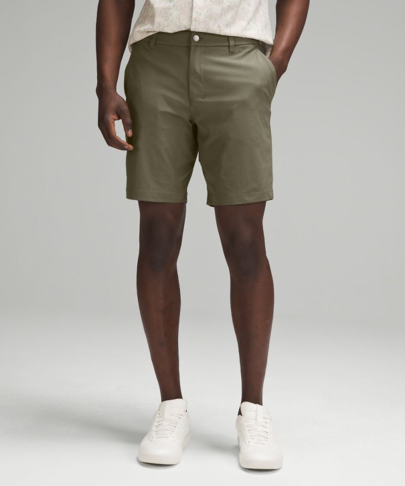 Lululemon ABC Classic-Fit Short 9" *Warpstreme Army Green Online Outlet Sale