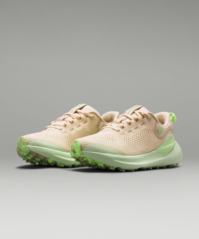Lululemon beyondfeel Women's Trail Running Shoe Pale Linen / Light Avocado / Green Freeze Online Outlet Sale
