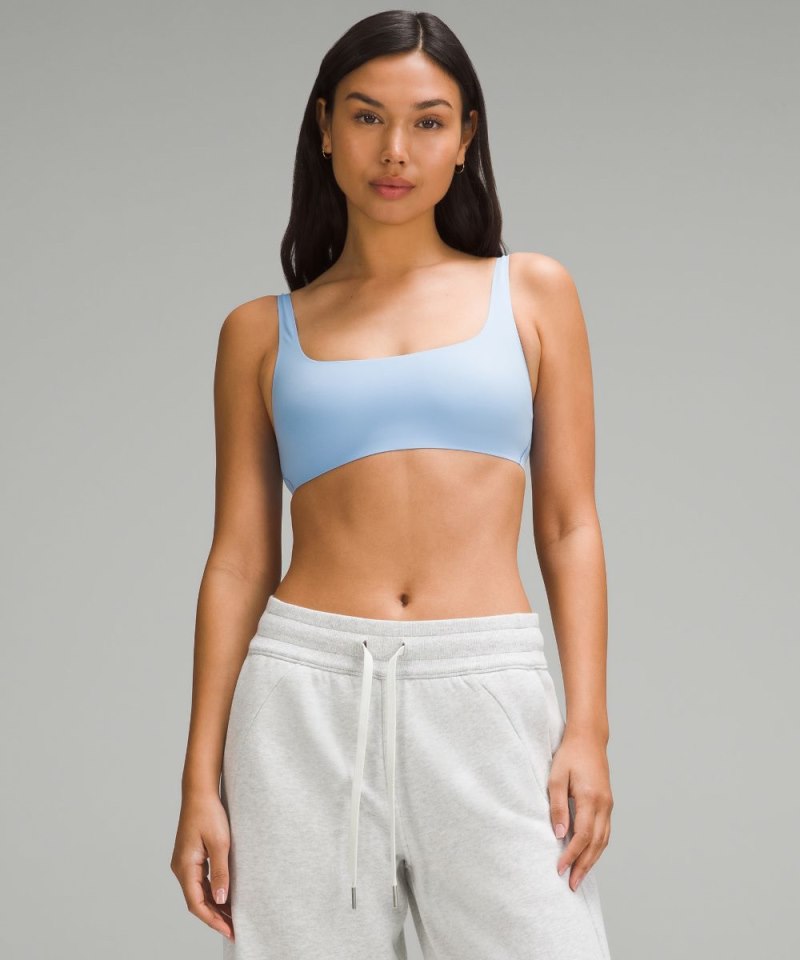 Lululemon Wundermost Ultra-Soft Nulu Scoop-Neck Bralette A–D Cups Sinatra Blue Online Outlet Sale