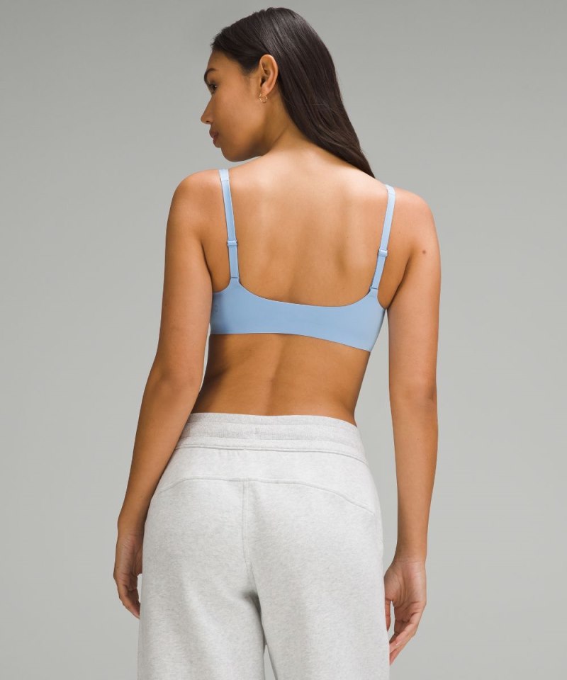 Lululemon Wundermost Ultra-Soft Nulu Scoop-Neck Bralette A–D Cups Sinatra Blue Online Outlet Sale