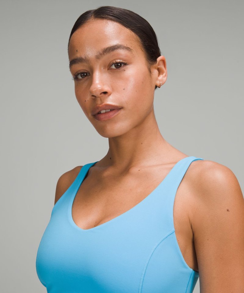 Lululemon lululemon Align™ Tank Top *Light Support, C / D Cup Kayak Blue Light Online Outlet Sale