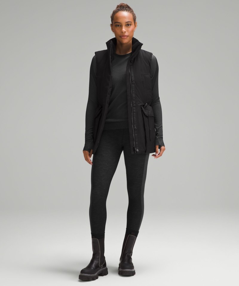 Lululemon Rest Less Pullover Curve Block Black / Rhino Grey Online Outlet Sale