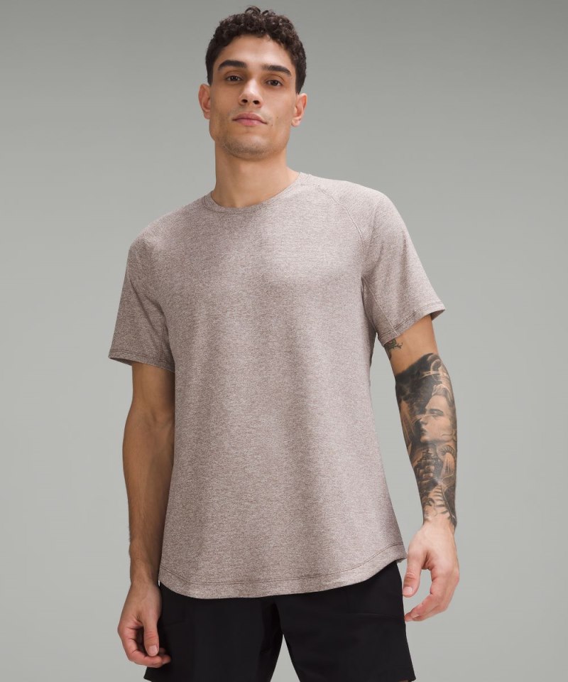 Lululemon License to Train Short-Sleeve Shirt Heathered Taupetastic (not available) Online Outlet Sale