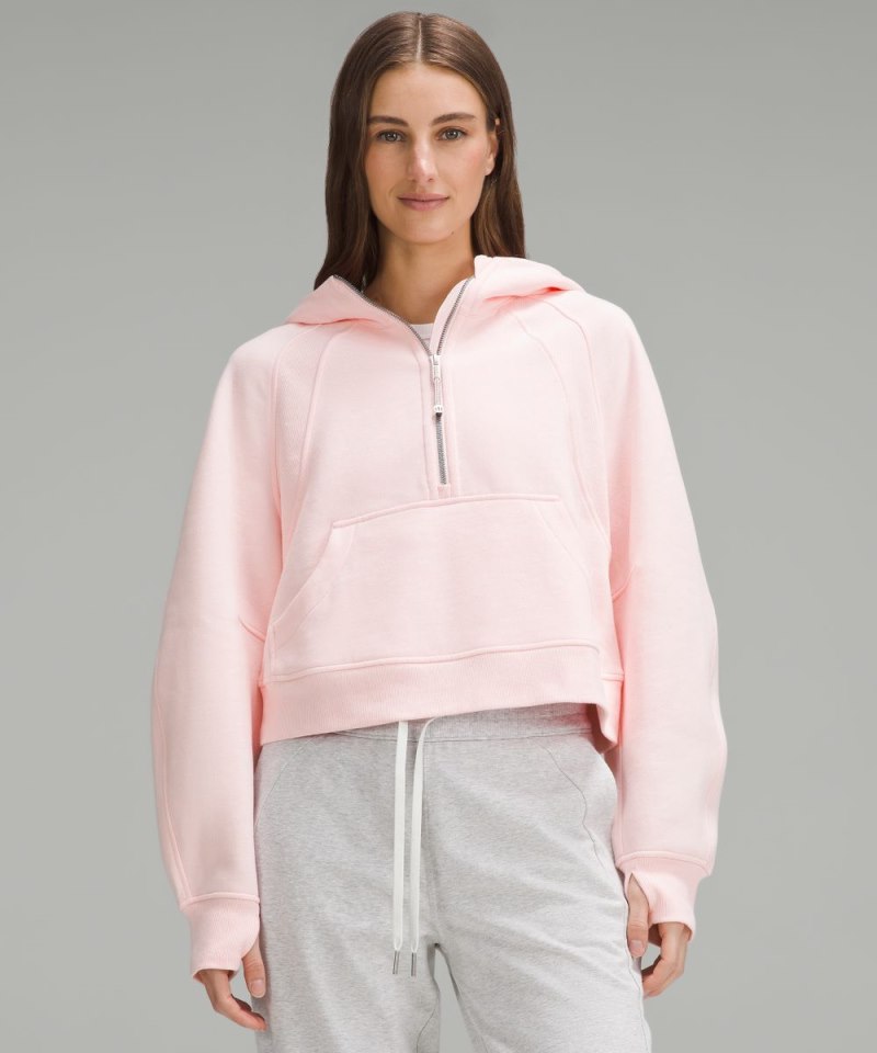 Lululemon Scuba Oversized Half-Zip Hoodie Strawberry Milkshake Online Outlet Sale