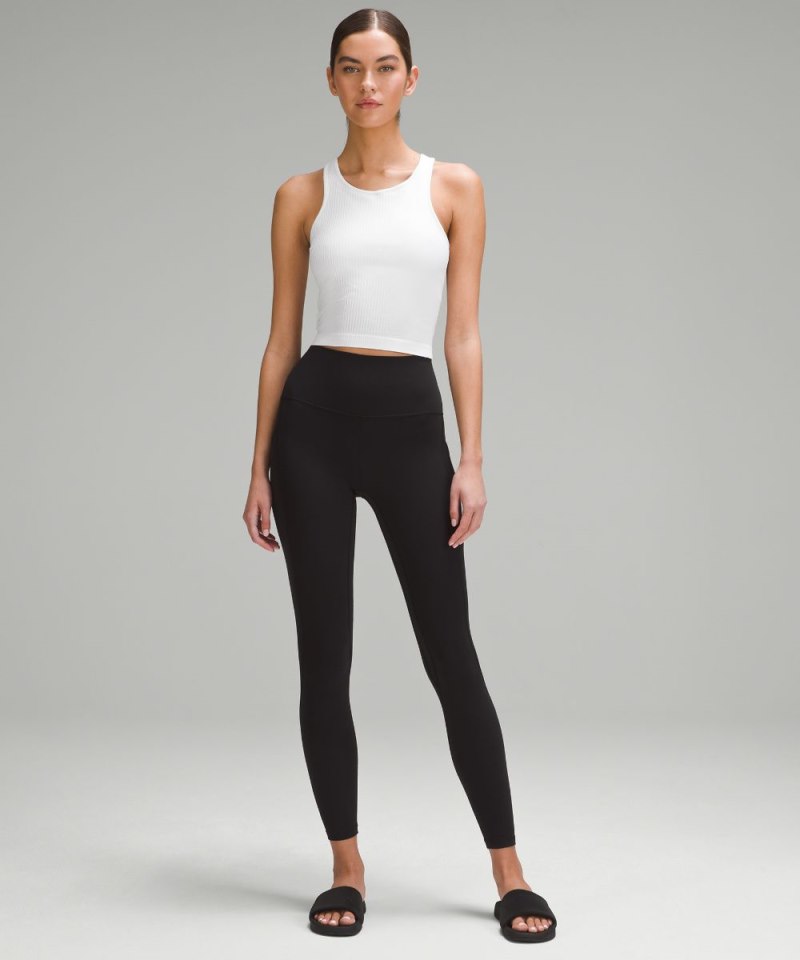 Lululemon Ebb to Street Cropped Racerback Tank Top *Light Support, B / C Cup White Online Outlet Sale