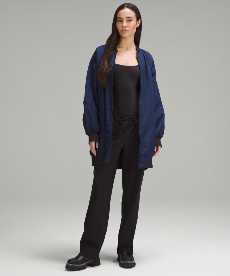 Lululemon Non-Stop Bomber Jacket *Reversible Night Sea / Black Online Outlet Sale