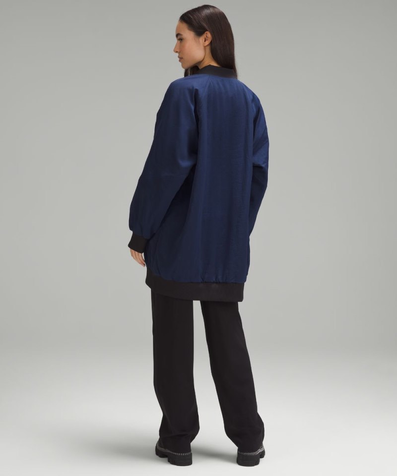 Lululemon Non-Stop Bomber Jacket *Reversible Night Sea / Black Online Outlet Sale