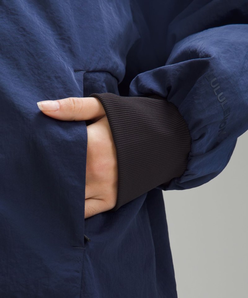 Lululemon Non-Stop Bomber Jacket *Reversible Night Sea / Black Online Outlet Sale