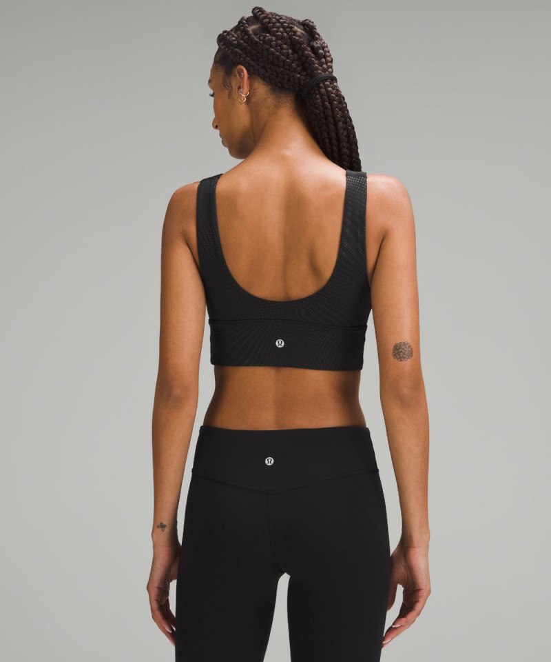 Lululemon lululemon Align™ V-Neck Bra *Light Support, C / D Cup Rhythmic Emboss Black Online Outlet Sale