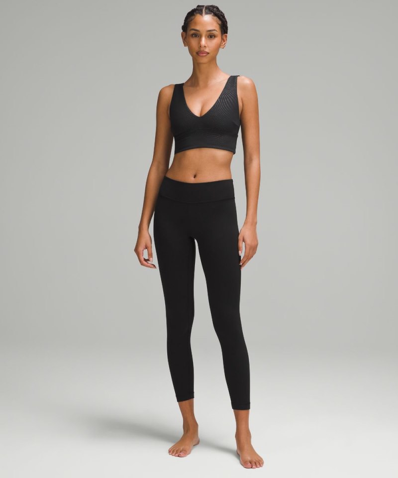 Lululemon lululemon Align™ V-Neck Bra *Light Support, C / D Cup Rhythmic Emboss Black Online Outlet Sale