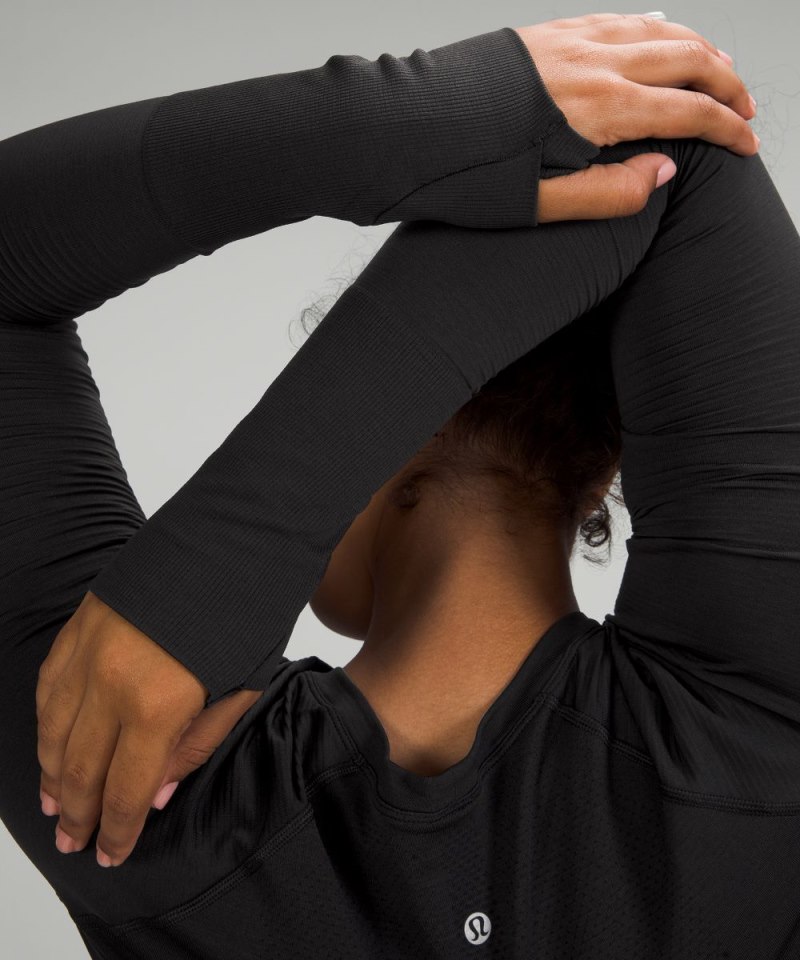 Lululemon Swiftly Tech Long-Sleeve Shirt 2.0 *Waist Length Black / Black (not available) Online Outlet Sale