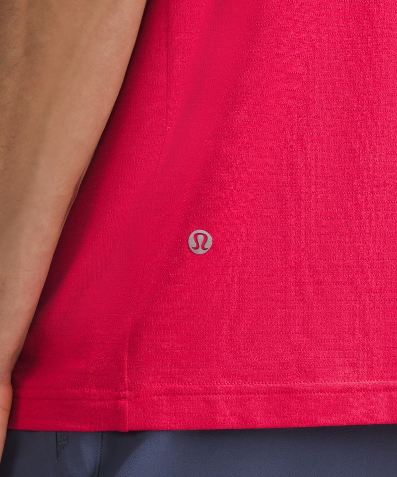 Lululemon License to Train Relaxed Short-Sleeve Shirt Cherry Mist Online Outlet Sale