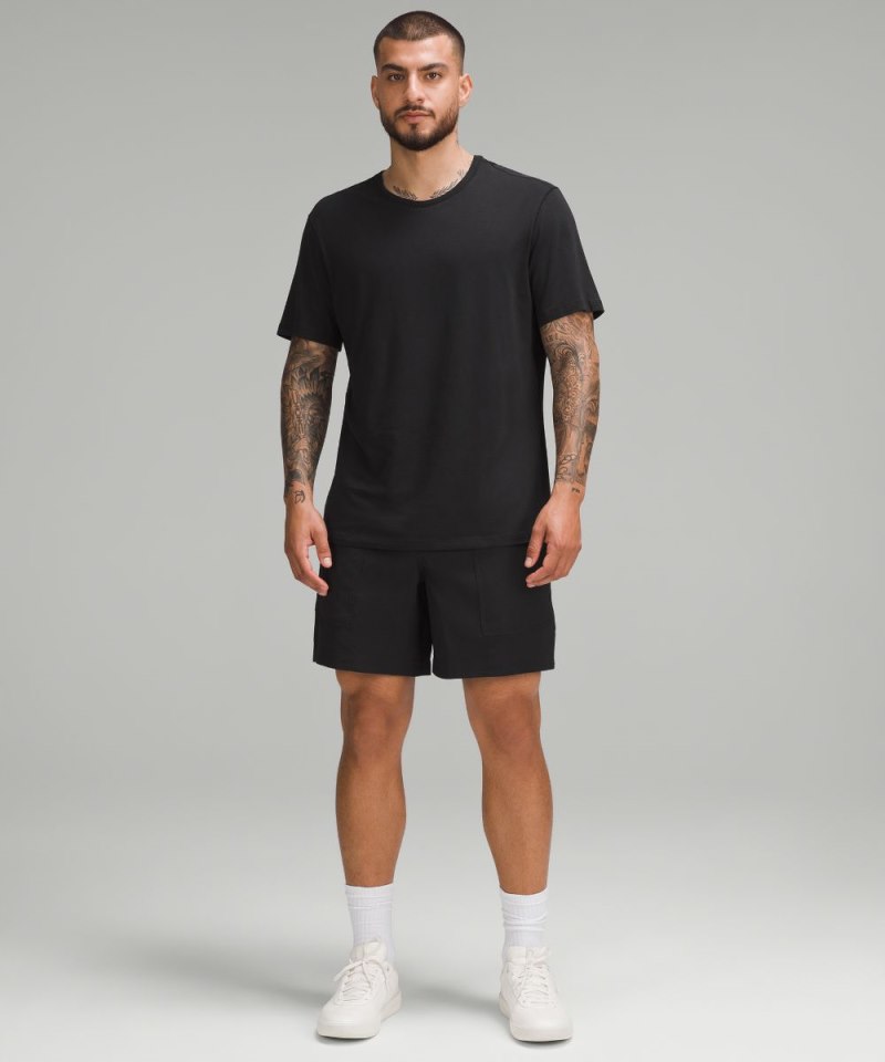 Lululemon Relaxed-Fit Pull-On Short 7" *Light Woven Black Online Outlet Sale