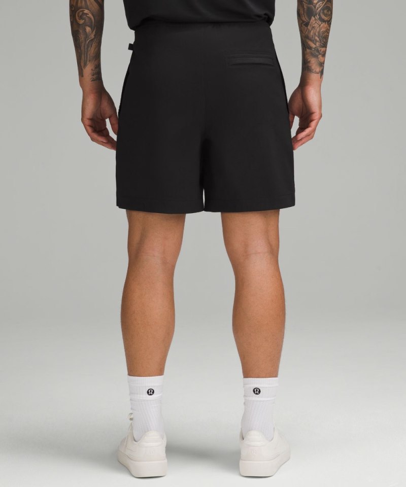 Lululemon Relaxed-Fit Pull-On Short 7" *Light Woven Black Online Outlet Sale