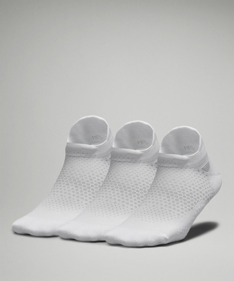 Lululemon Women's MacroPillow Tab Running Socks Medium Cushioning *3 Pack White Online Outlet Sale