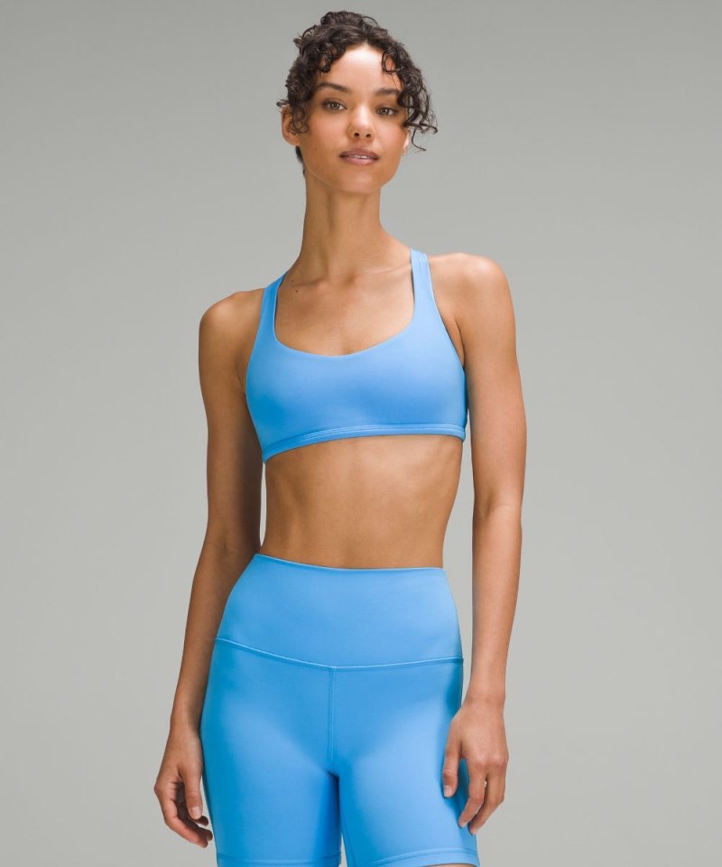 Lululemon Free to Be Bra - Wild *Light Support, A / B Cup Kayak Blue Light Online Outlet Sale