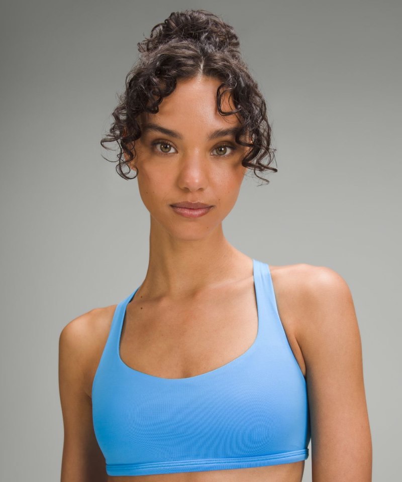 Lululemon Free to Be Bra - Wild *Light Support, A / B Cup Kayak Blue Light Online Outlet Sale