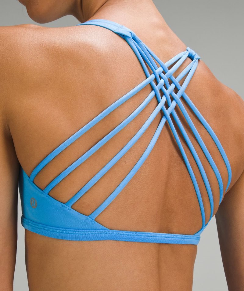 Lululemon Free to Be Bra - Wild *Light Support, A / B Cup Kayak Blue Light Online Outlet Sale