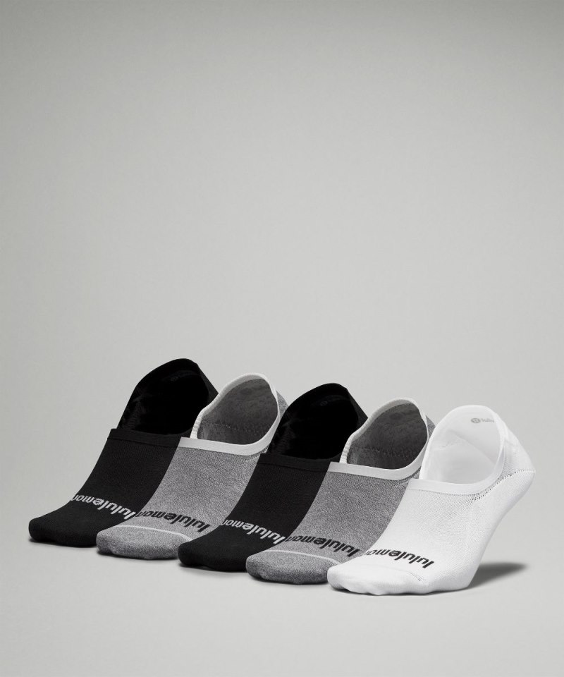Lululemon Men's Daily Stride Comfort No-Show Socks *5 Pack Black / Heather Grey / White Online Outlet Sale
