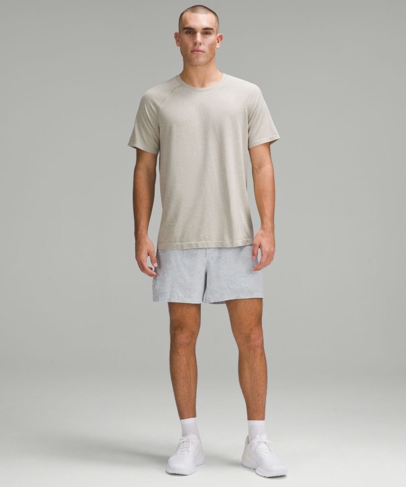 Lululemon Pace Breaker Lined Short 5" Infuse Texture Alpine White Multi Online Outlet Sale