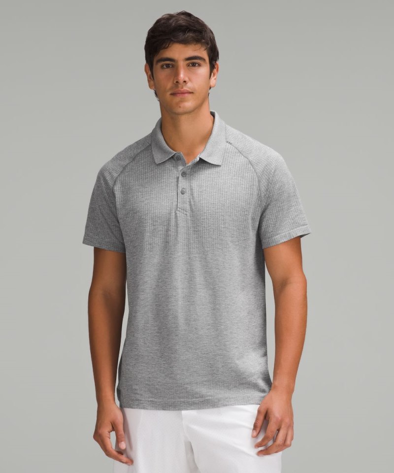 Lululemon Metal Vent Tech Polo Shirt *Updated Fit Slate / White Online Outlet Sale