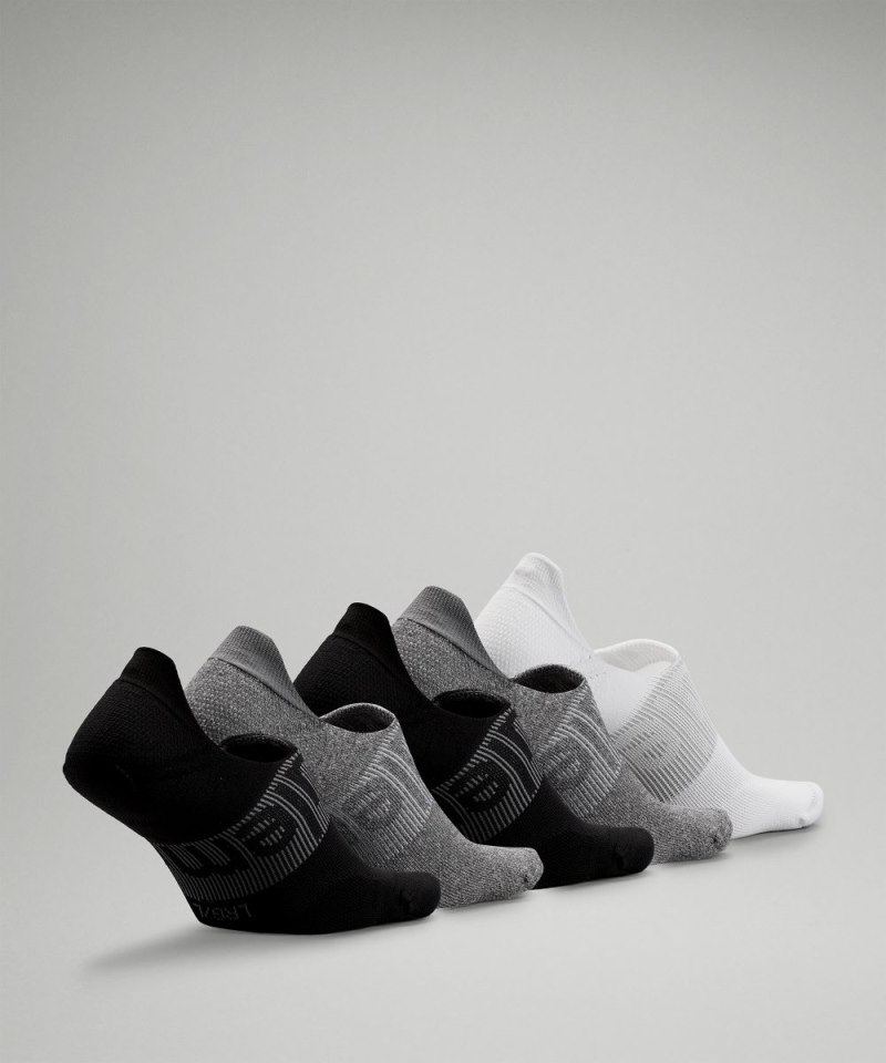 Lululemon Men's Power Stride No-Show Socks with Active Grip *5 Pack Black / Heather Grey / White Online Outlet Sale