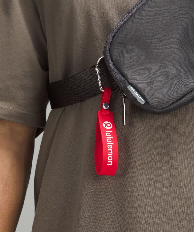 Lululemon Silicone Keychain Lulu Red / White Online Outlet Sale