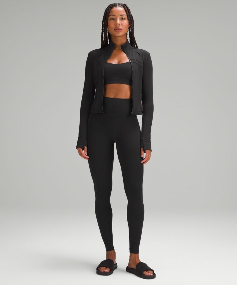 Lululemon Define Cropped Jacket *Nulu Black Online Outlet Sale
