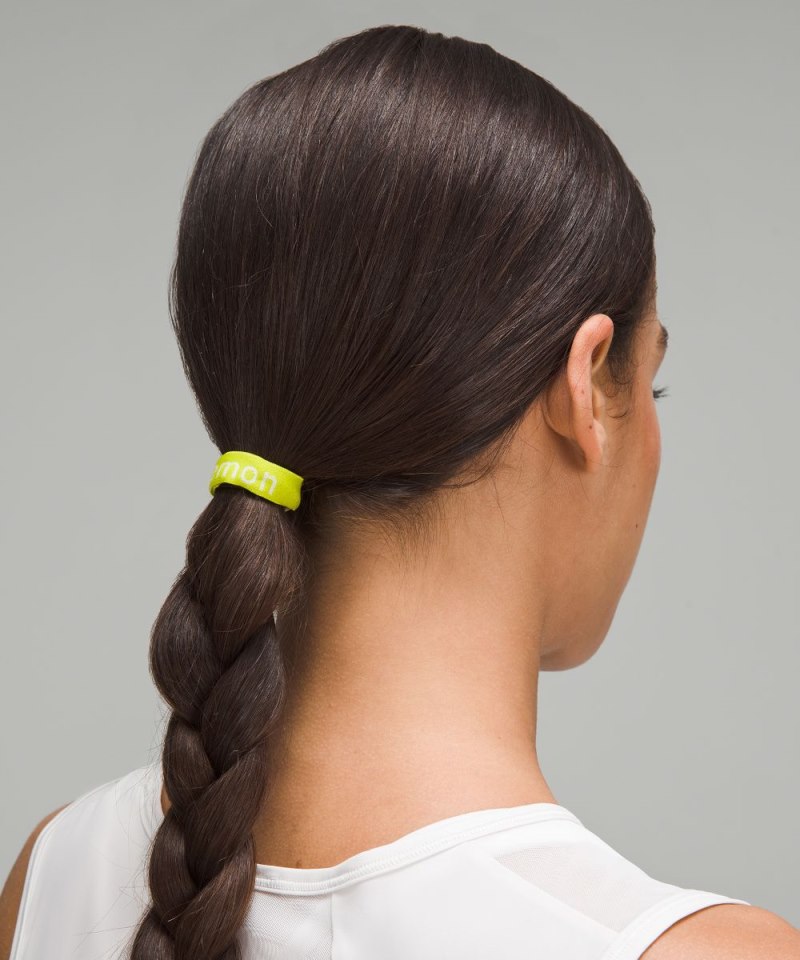 Lululemon Flat Hair Elastics *6 Pack Twice Blue / Burnside Green / Lichen Lime / Wander Teal / Ideal Mint / Vitapink Online Outlet Sale