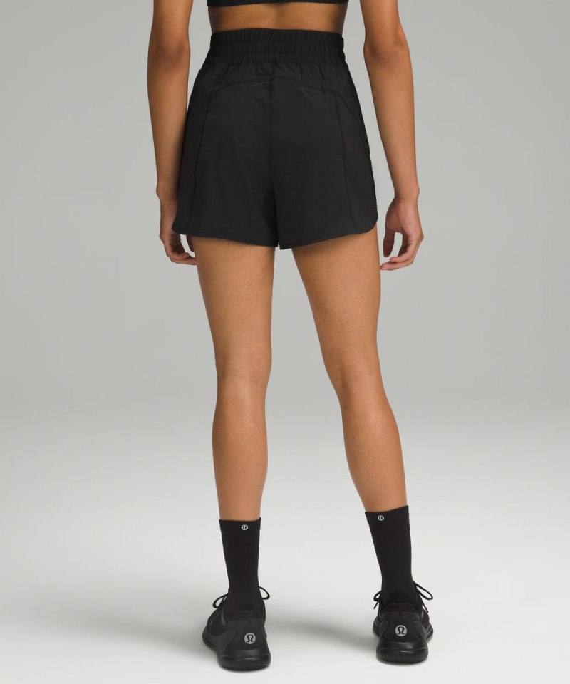 Lululemon Track That High-Rise Lined Short 5" Black Online Outlet Sale