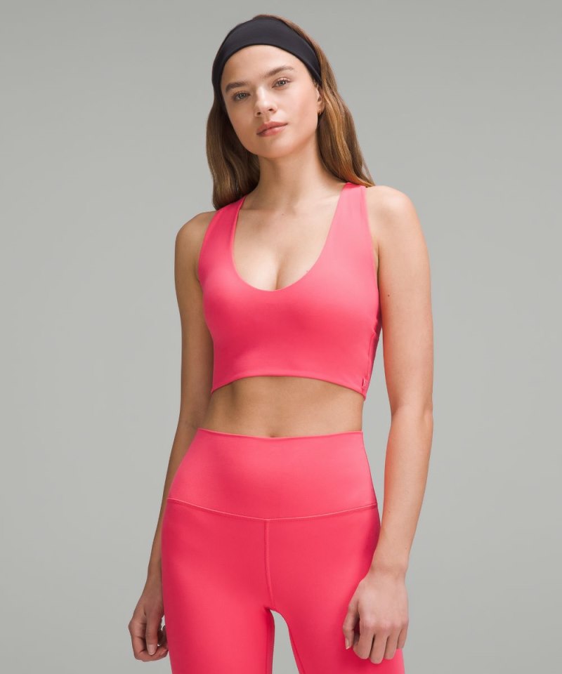 Lululemon Bend This Scoop and Cross Bra *Light Support, A-C Cups Glaze Pink Online Outlet Sale