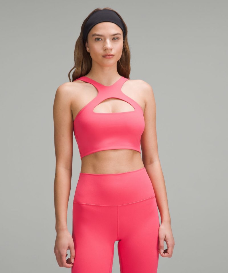 Lululemon Bend This Scoop and Cross Bra *Light Support, A-C Cups Glaze Pink Online Outlet Sale
