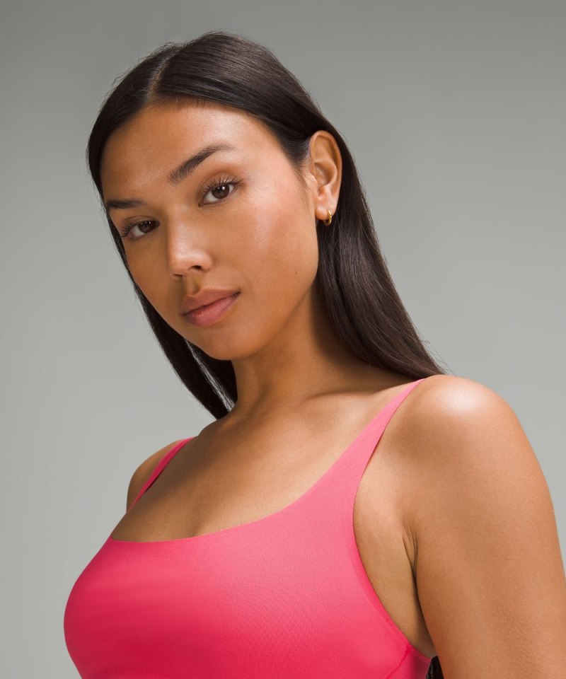 Lululemon Nulu Mesh Scoop-Neck Bralette Glaze Pink Online Outlet Sale