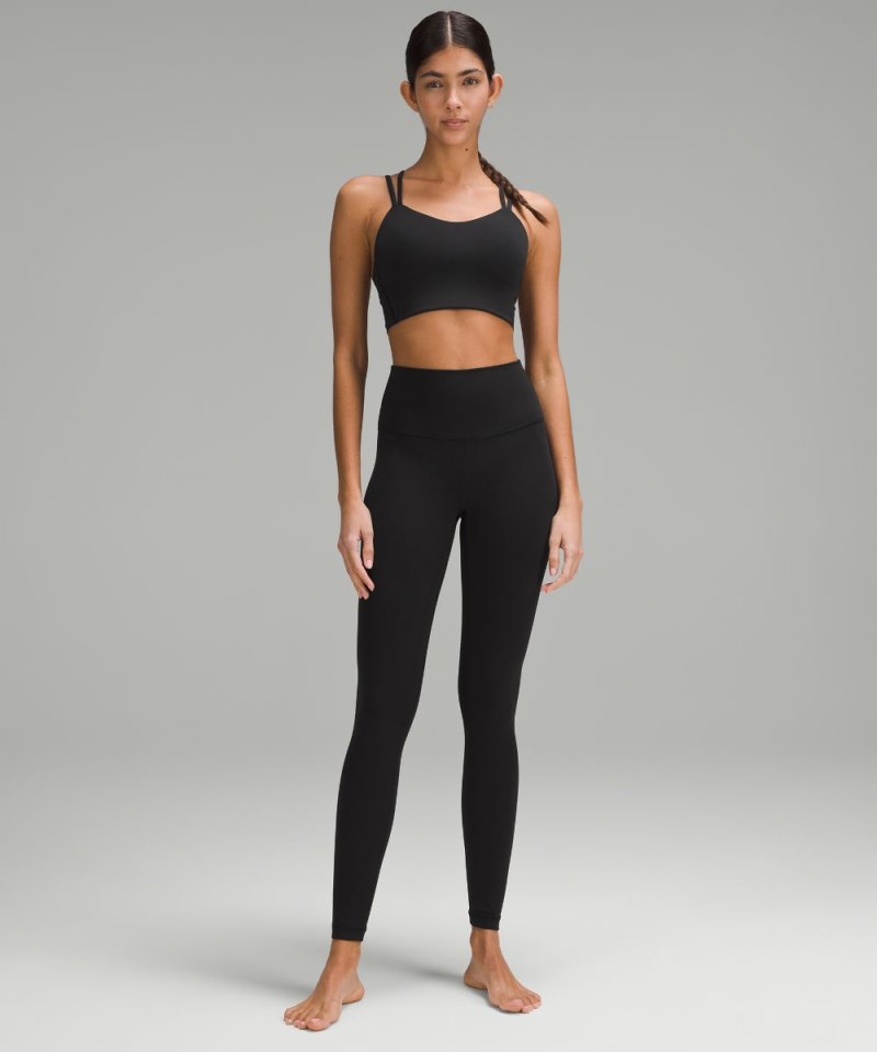 Lululemon Like a Cloud Longline Bra *Light Support, B / C Cup Black Online Outlet Sale