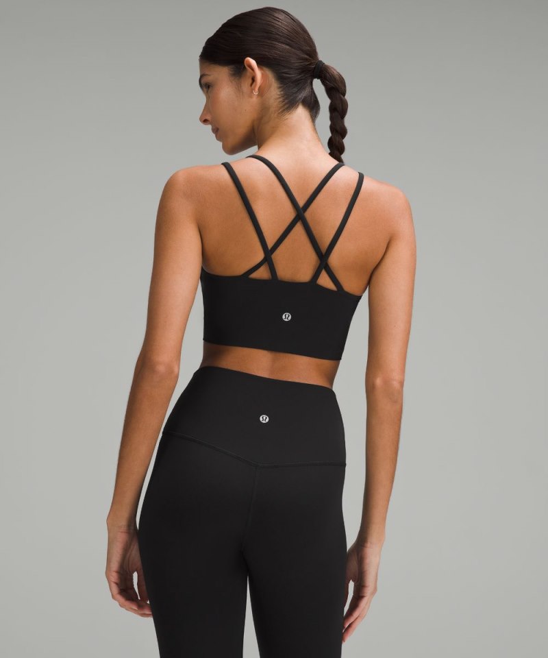 Lululemon Like a Cloud Longline Bra *Light Support, B / C Cup Black Online Outlet Sale