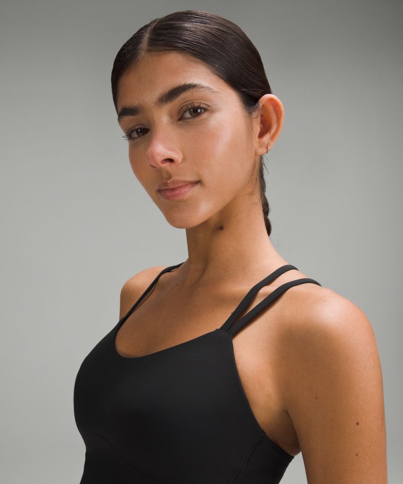 Lululemon Like a Cloud Longline Bra *Light Support, B / C Cup Black Online Outlet Sale