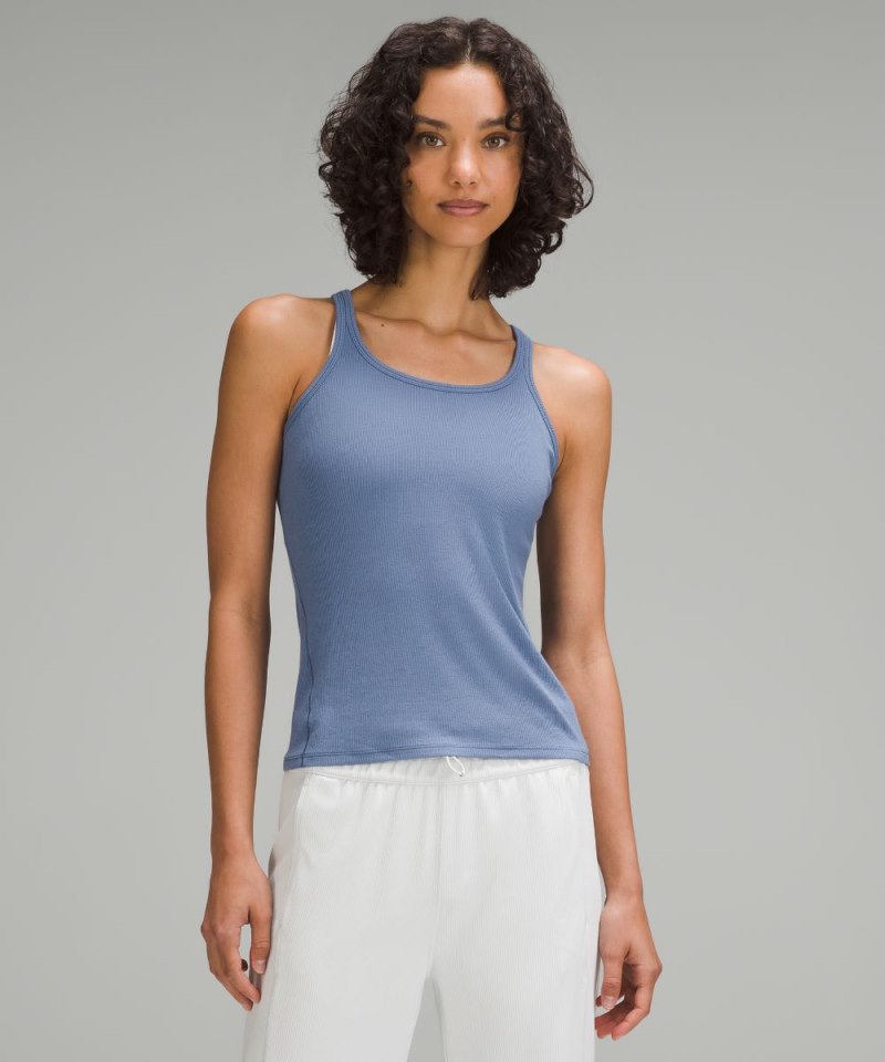 Lululemon Hold Tight Thin Strap Racerback Tank Top Oasis Blue Online Outlet Sale