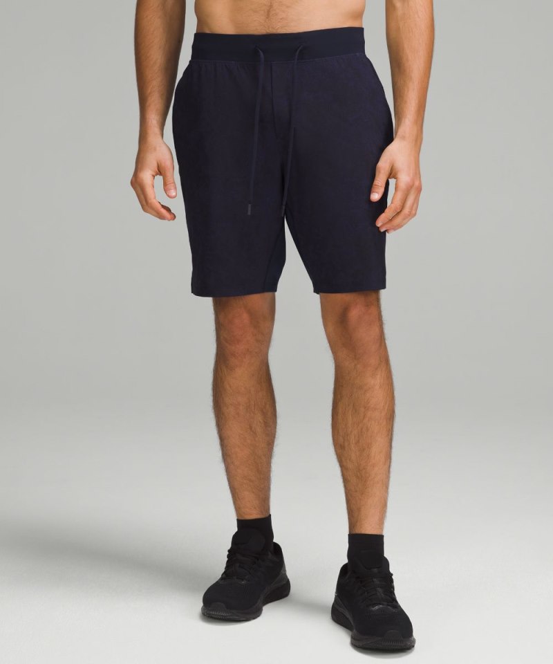 Lululemon T.H.E. Linerless Short 9" Gravel Dust True Navy Multi Online Outlet Sale